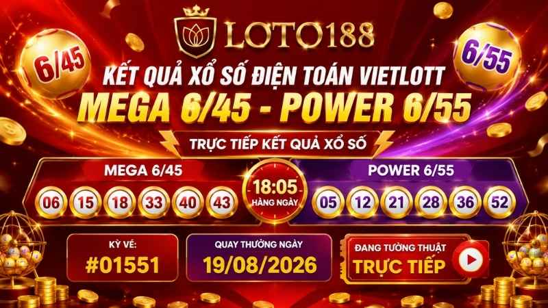 XỔ SỐ ĐIỆN TOÁN LOTO188 