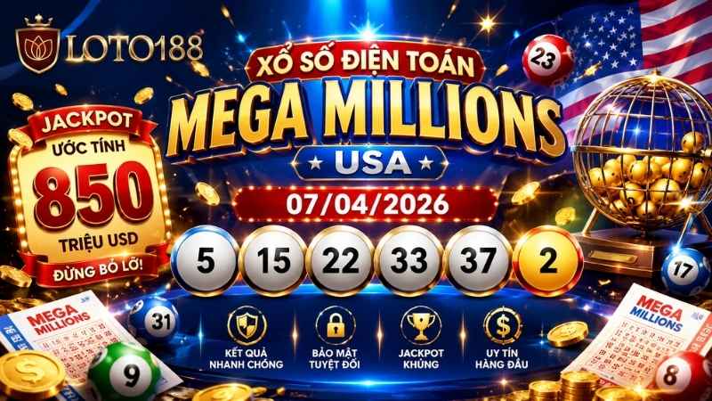 Một số câu hỏi thường gặp về Xổ Số Điện Toán Mega Millions (US) và Loto188