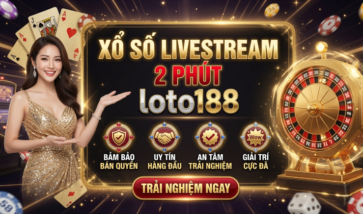 Xổ số livestream 2 phút Loto188